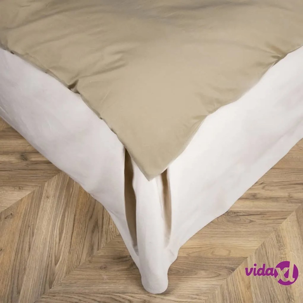 Venture Home Set da Letto Joar 200x150 cm Cotone Sabbia