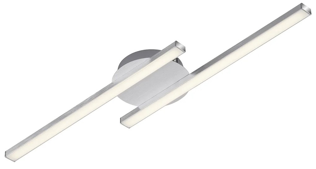 Applique Moderna Go Metallo Argento Led Integrato 12W 3000K 1200Lm