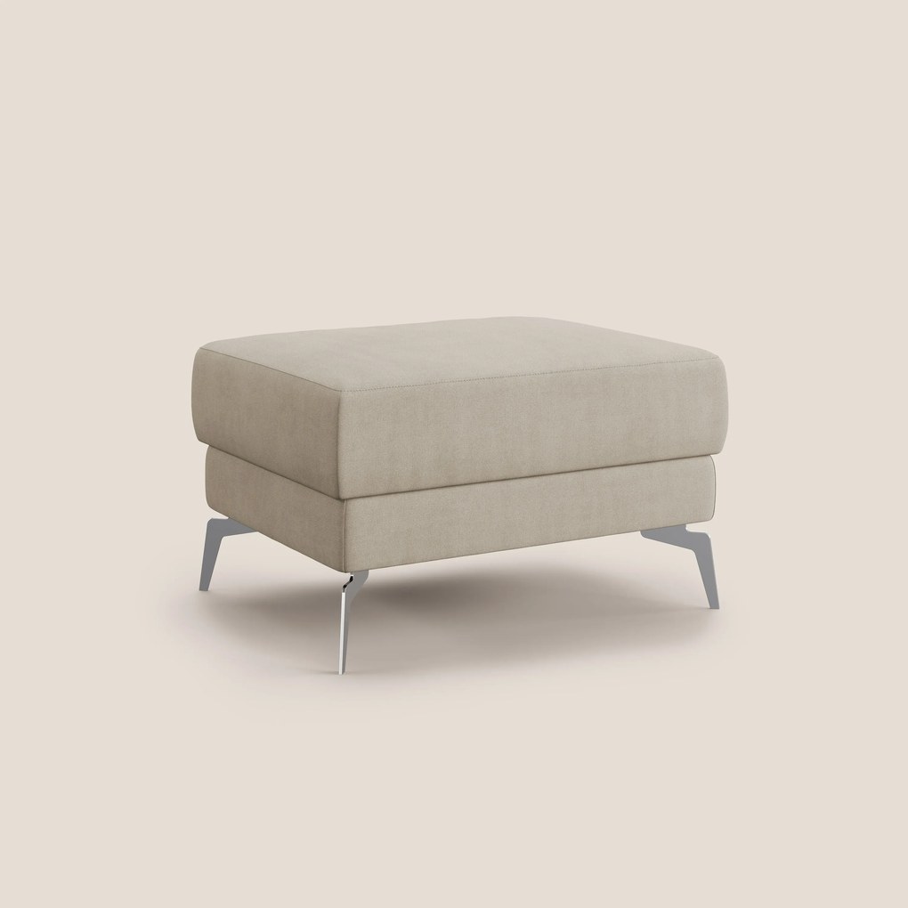 Star Pouf con piedini alti in tessuto impermeabile T02 beige