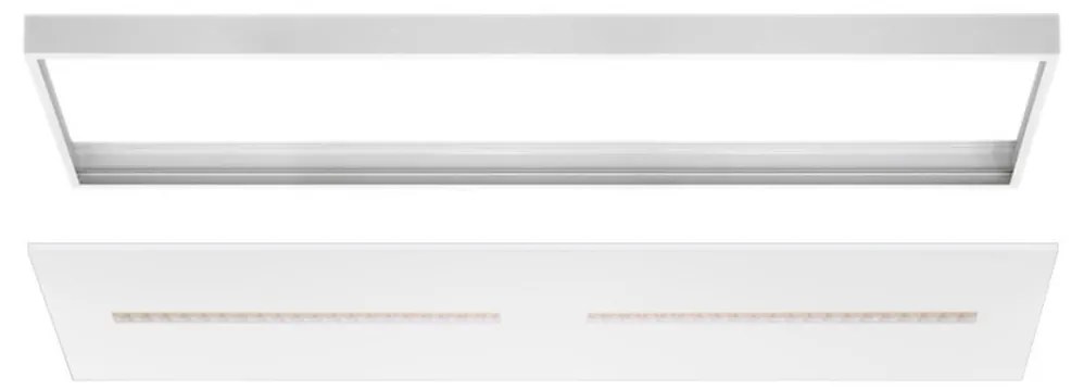 Plafoniera LED 120x30 28W 36W 42W CCT CRI92 con driver Philips Colore Bianco Variabile CCT