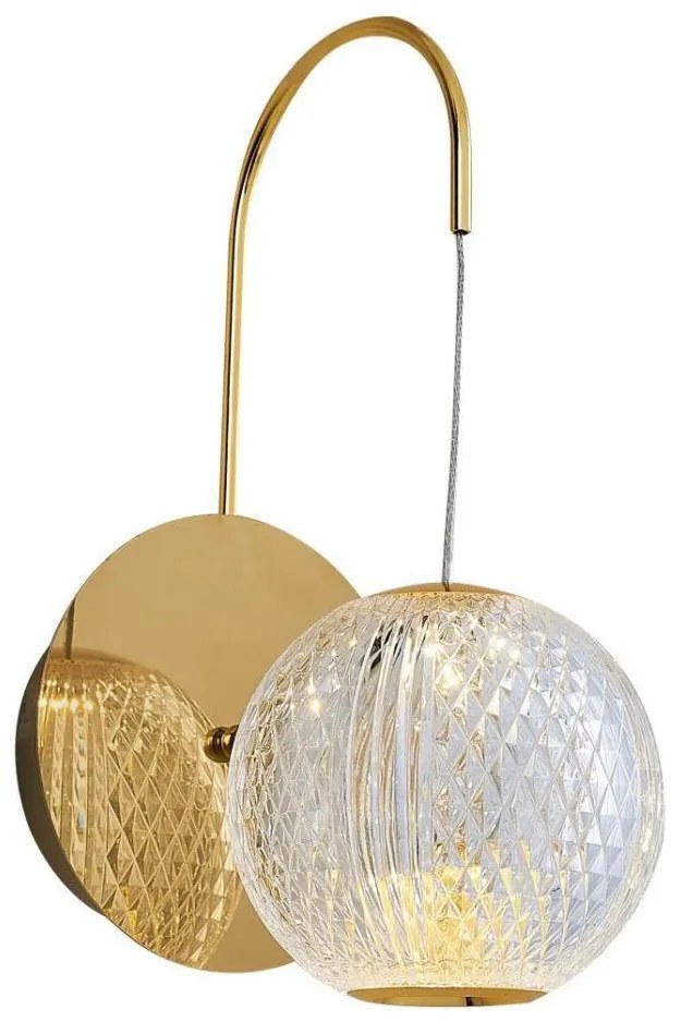 Lampada da parete LED CREMONA LED/5W/230V 3000K dorata