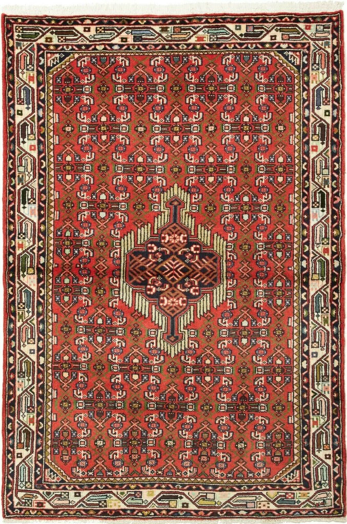 Hamedan Tappeto 150x100 (Iran) Annodato A Mano