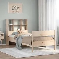 Letto Libreria senza Materasso 100x200 cm in Legno di Pino 3322993