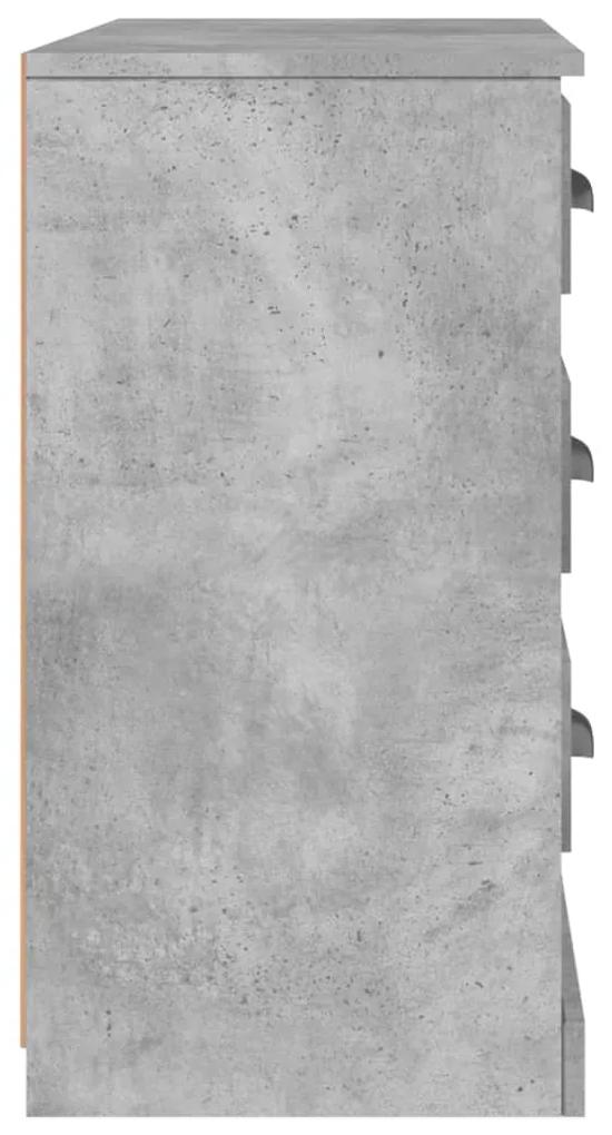 Credenza grigio cemento 104,5x35,5x67,5 cm in legno multistrato