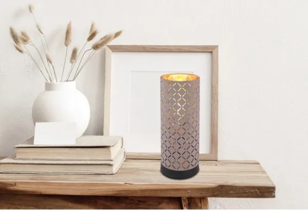 Globo 15584T1 - Lampada da tavolo CINDY 1xE27/40W/230V