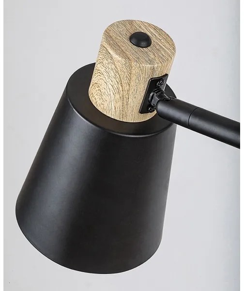 Rabalux 74229 - Lampada con piedistallo AZIM 1xE27/40W/230V nero