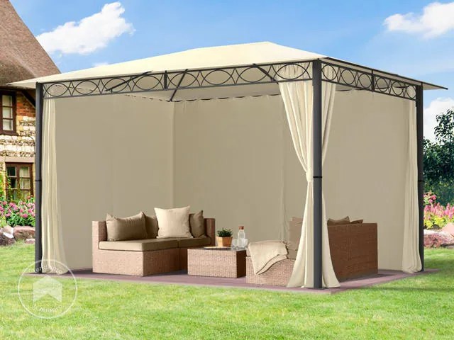 TOOLPORT Gazebo da giardino Paradise Premium crema, 3x4m - (300114)