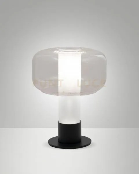 Flick lampada da tavolo trasparente 1 luce attacco e14 dimmerabile