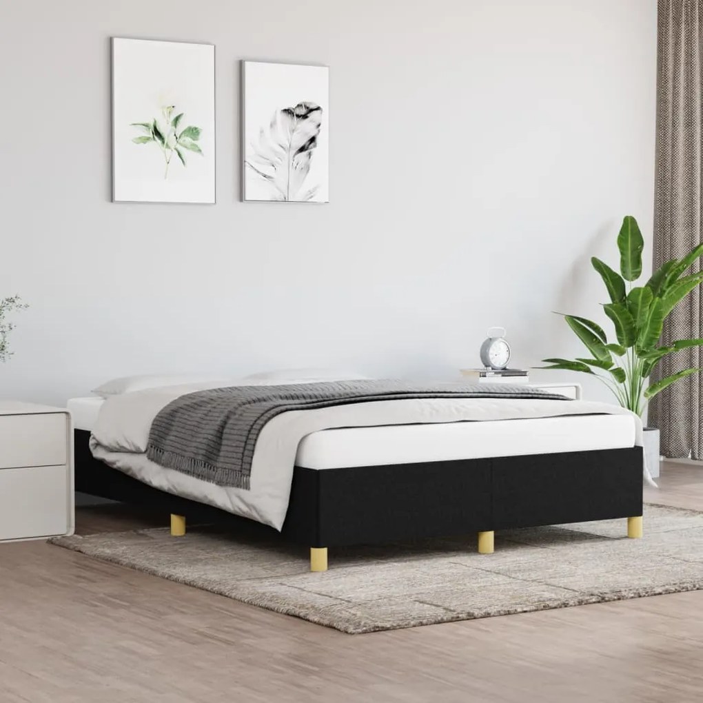Giroletto Senza Materasso Nero 140x190 Cm İn Tessuto /