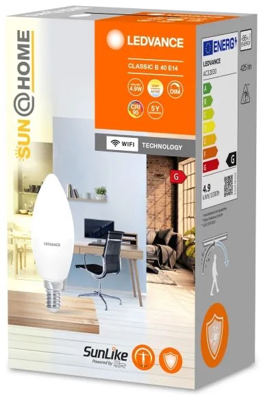 Lampadina LED Antibatterica Dimmerabile B40 E14/4,9W/230V Wi-Fi - Ledvance