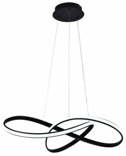 Lampadario a sospensione con filo LED dimmerabile LED/70W/230V 3000-6500K nero + telecomando