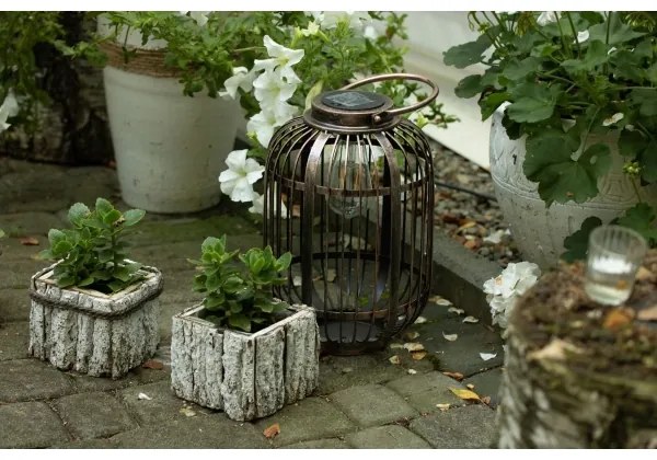 Lampada LED solare LORETA 1xE27/1,2V 600 mAh IP44