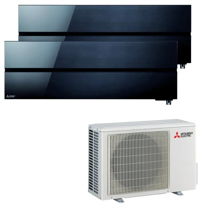 Condizionatore a muro multisplit MITSUBISHI ELECTRIC LN 9 + 9 18000 BTU classe raffreddamento A+++, nero