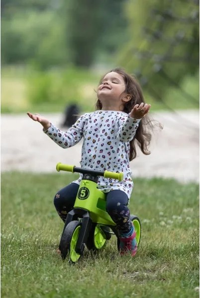 Funny Wheels - Bicicletta senza pedali 2 in 1 RIDER SUPER SPORT verde/nero