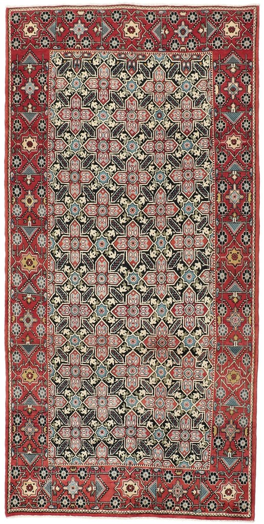Hamedan Tappeto 300x150 (Iran) Annodato A Mano