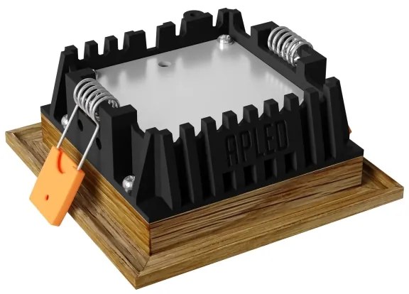 APLED - Lampada LED SQUARE WOODLINE LED/3W/230V 3000K 9x9 cm quercia legno solido
