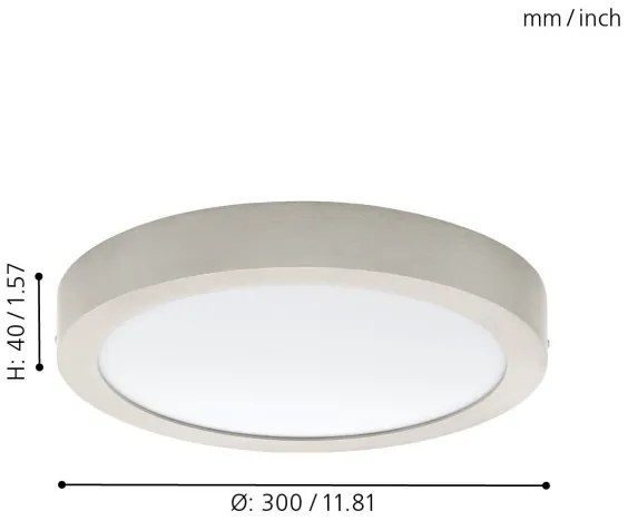 Eglo 32443 - Plafoniera LED FUEVA 1 LED/24W/230V