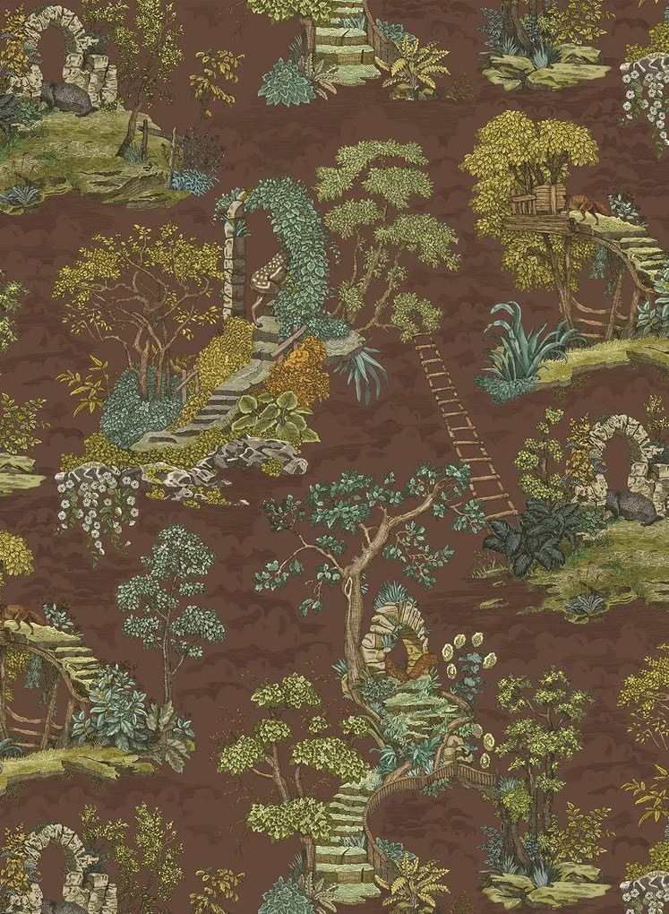 Josephine Munsey Tapete Islet Hoping - Brown and Olive
