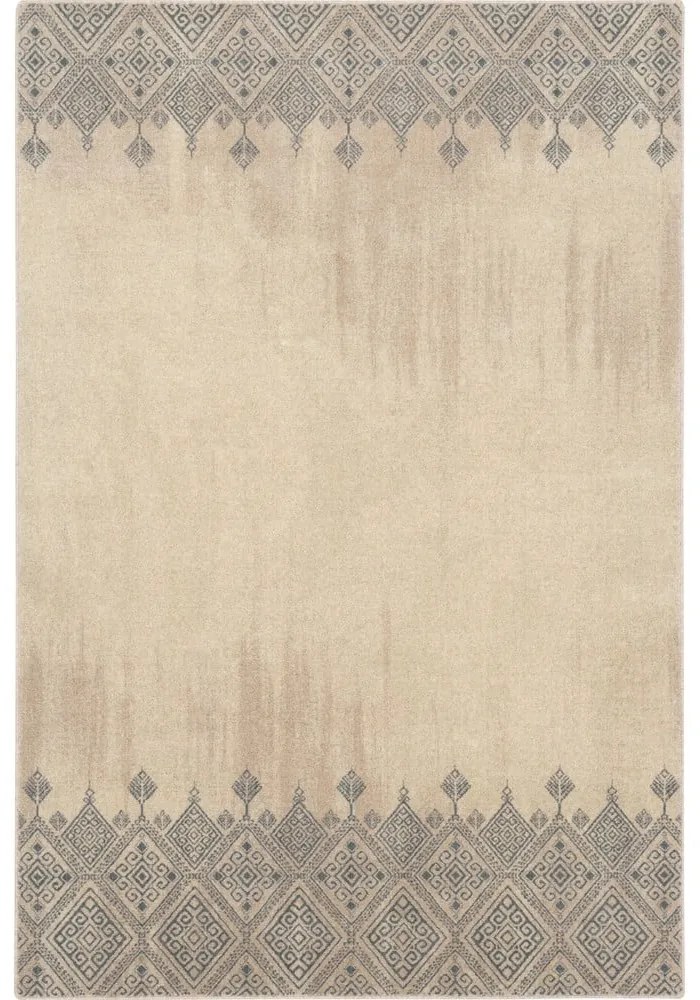 Tappeto in lana beige 133x180 cm Decori - Agnella