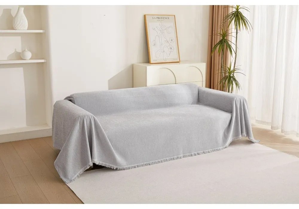 Copridivano grigio chiaro per poltrona 70 cm Talo – Filumi