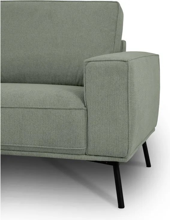 Divano angolare verde (con penisola a sinistra/a L) con rivestimento in ciniglia Amsterdam – Scandic