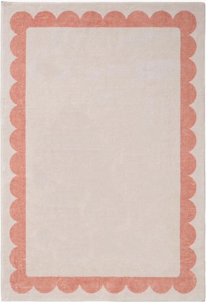 Tappeto in cotone a pelo corto lavabile Frame