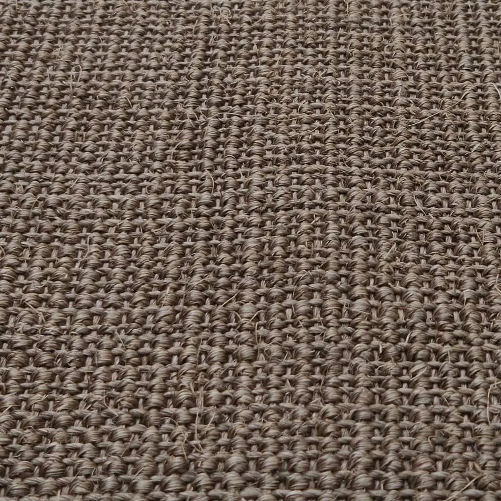 Tappeto in sisal per tiragraffi marrone 66x250 cm