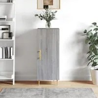 Credenza Grigio Sonoma 34,5x34x90 cm in Legno Multistratocod mxl 81411