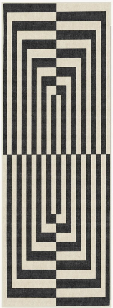 Passatoia a pelo corto lavabile Op Art by Jonathan Adler