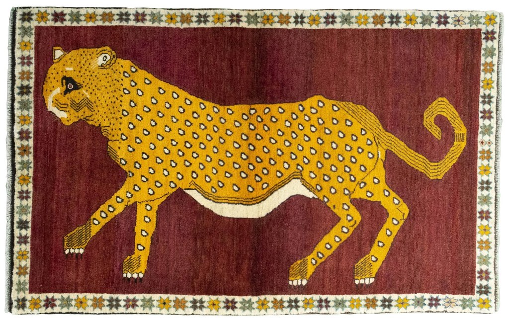 Gabbeh Tappeto persiano 190 x 120 Rosso (Iran) Annodato A Mano