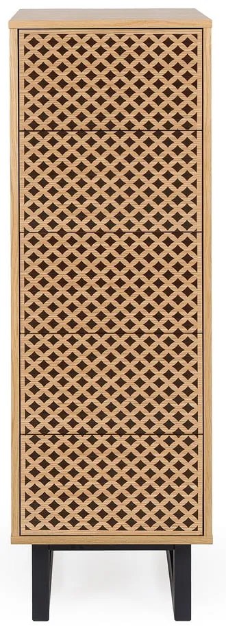 Cassettiera in rovere Camden Diamond, 40 x 123 cm Mora - Woodman