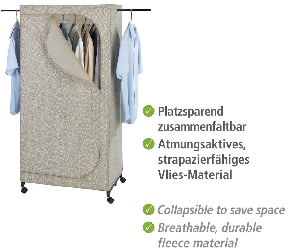 Armadio beige in tessuto 75x160 cm Balance - Wenko