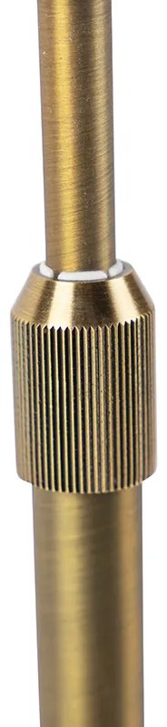 Lampada da tavolo in bronzo con paralume in lino bianco 35 cm - Parte