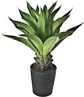 Aloe Artificiale con Vaso Altezza 90 cm Verde