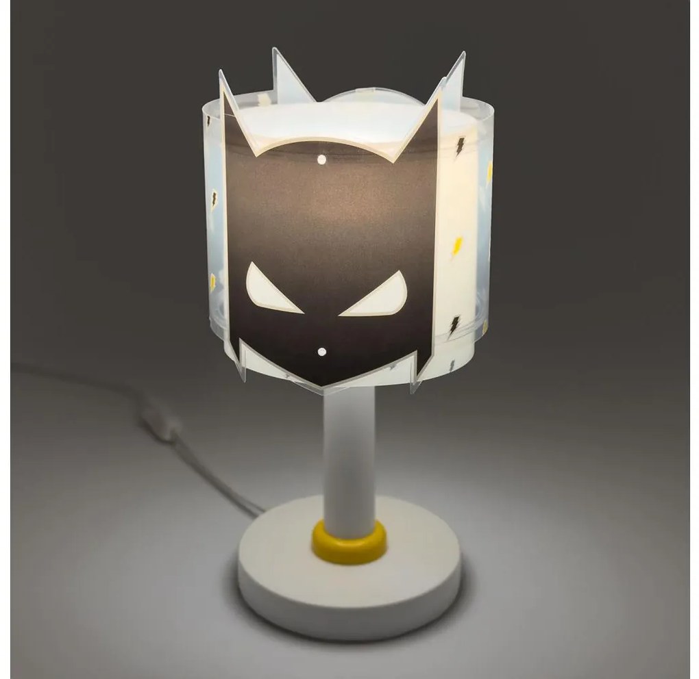 Dalber 61801N - Lampada LED per bambini DARK HERO 1xG4/4W/230V bianco/nero