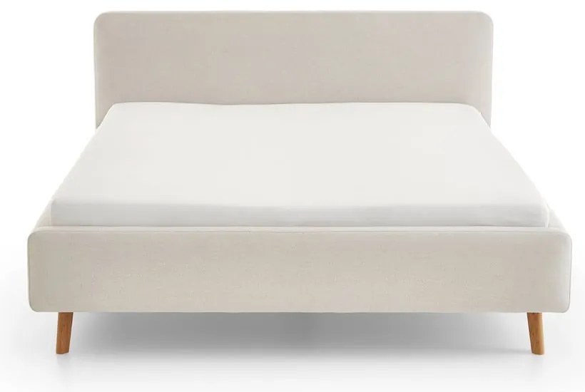 Letto matrimoniale imbottito color crema rete non inclusa 140x200 cm Mattis – Meise Möbel