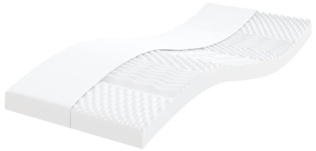 Materasso İn Schiuma Bianco 100x200 Cm 7 Zone Durezza 20 Ild /