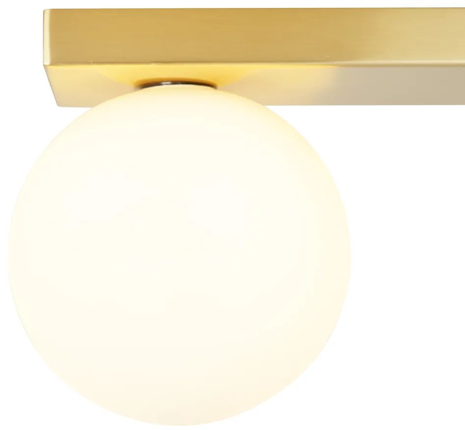 Plafoniera moderna in ottone a 2 luci inclinabile - Lesly