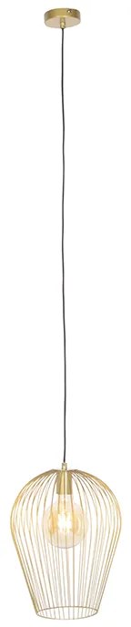 Lampada a sospensione di design dorata - Wire Ario
