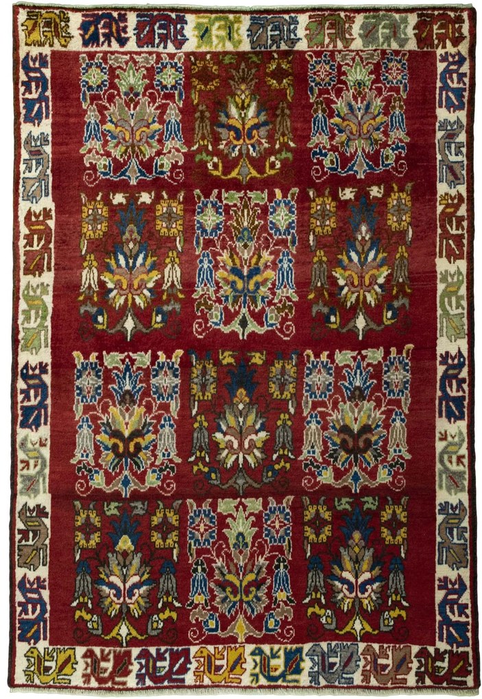 Gabbeh Tappeto persiano 170 x 110 Rosso (Iran) Annodato A Mano