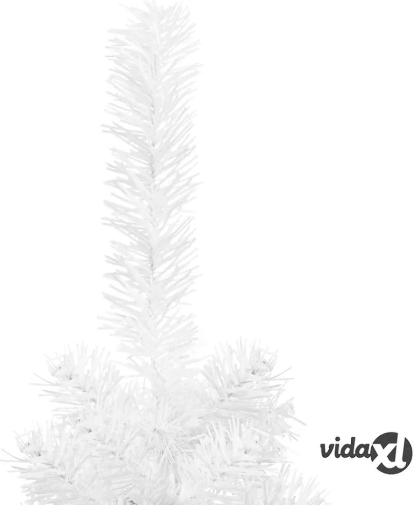 vidaXL Albero di Natale Sottile Bianco 210 cm