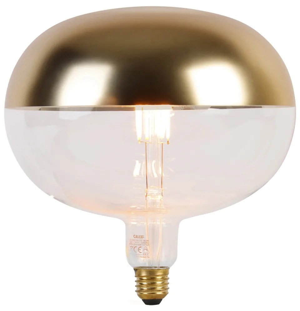Lampadina LED dimmerabile E27 specchio oro 6W 360lm 1800K