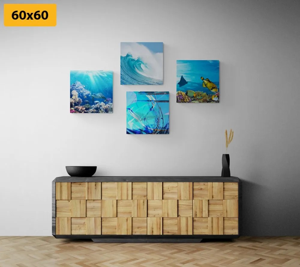 Set di quadri – Vita sotto il mare