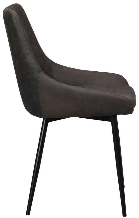 Sedie da pranzo grigio scuro in set di 2 Sierra - Rowico