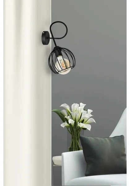 Applique OXFORD 1xE27/15W/230V nera