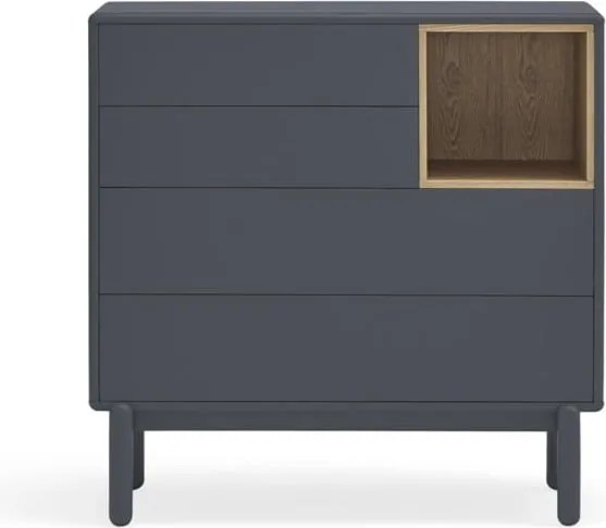 Cassettiera bassa grigio scuro 90x90 cm Corvo - Teulat