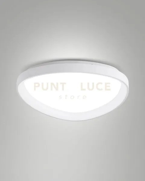 Quirk plafoniera led bianca d.60cm a led cct 2700k - 3200k - 4000k...