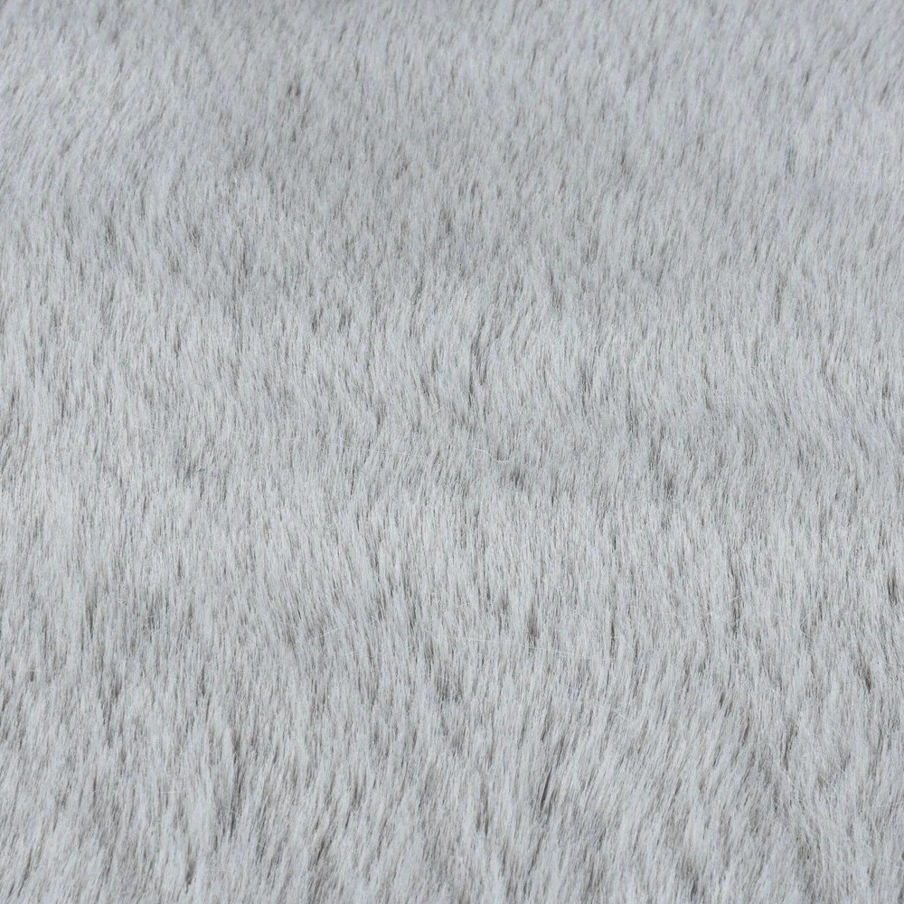 Tappeto in pelliccia sintetica grigio chiaro 200x290 cm Ivy Luxury Fur - Flair Rugs