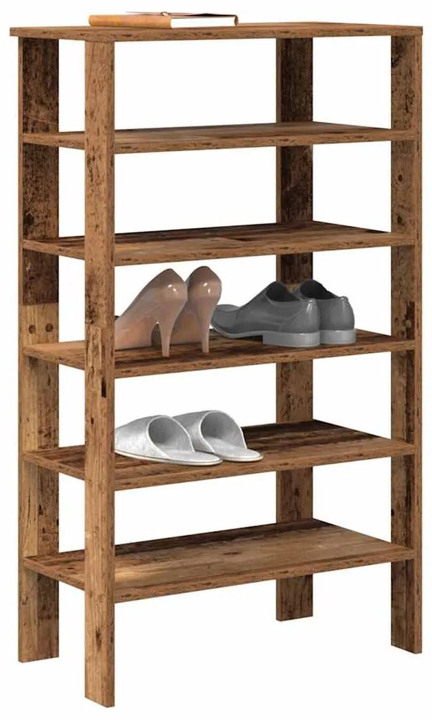 Scarpiera Legno Antico 61x32x105 Cm İn Truciolato /