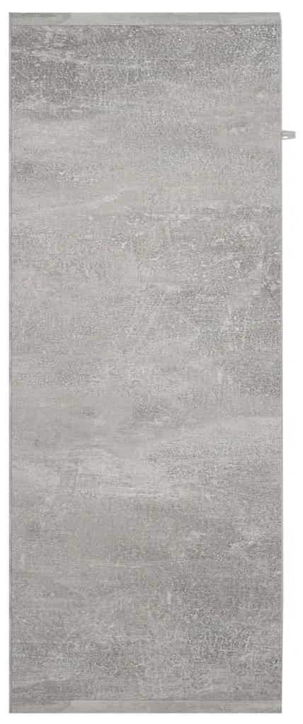 Credenza Grigio Cemento 60x30x75 cm in Legno Multistrato